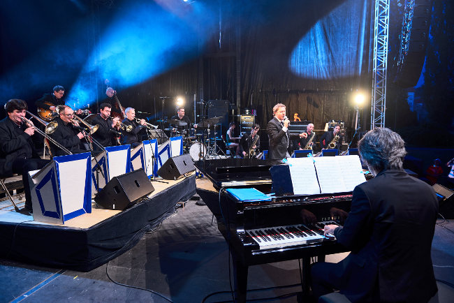 Le big band en concert à Baccarat